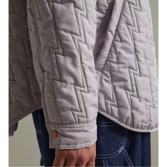 Urban Outfitters Light Gray Quilted Jacket - Picture 3 of 10